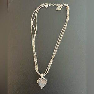 Brighton Silver Heart Pendant Necklace